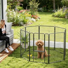 Pet fence, dog cage, black